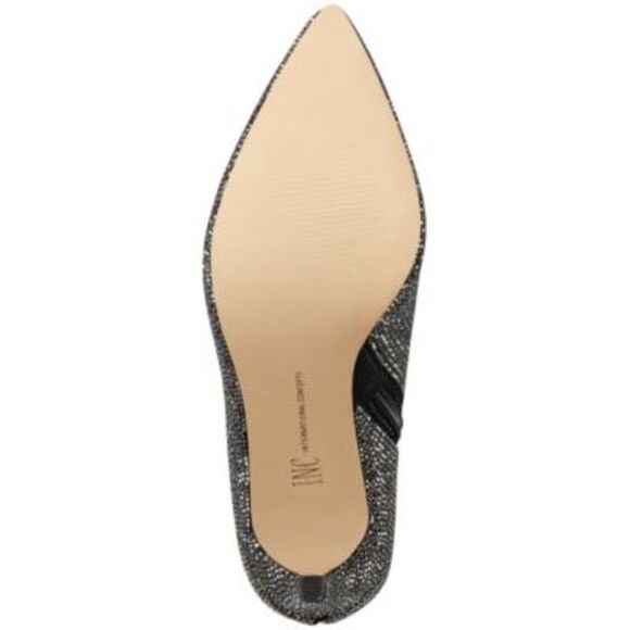 INC Womens Black Slip Resitant Fringed Ishani Pointed Toe Block Heel Boots 8 M - Picture 4 of 4